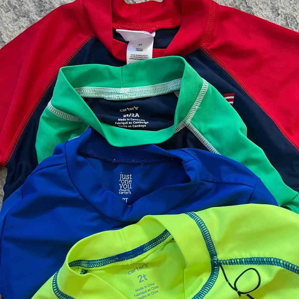 4! 2T boy swim suit sets